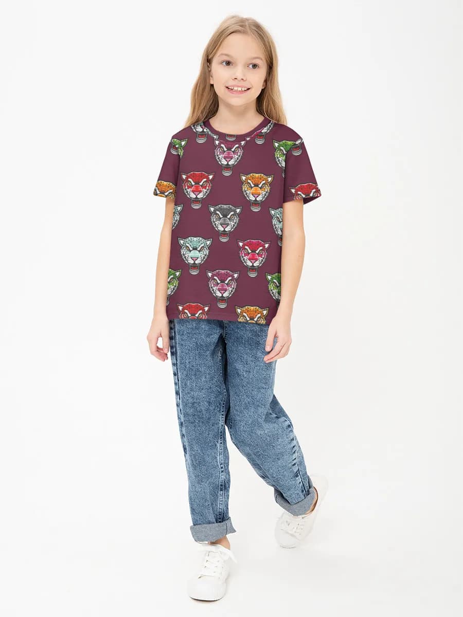 女の子 ベーシック コットンTシャツ