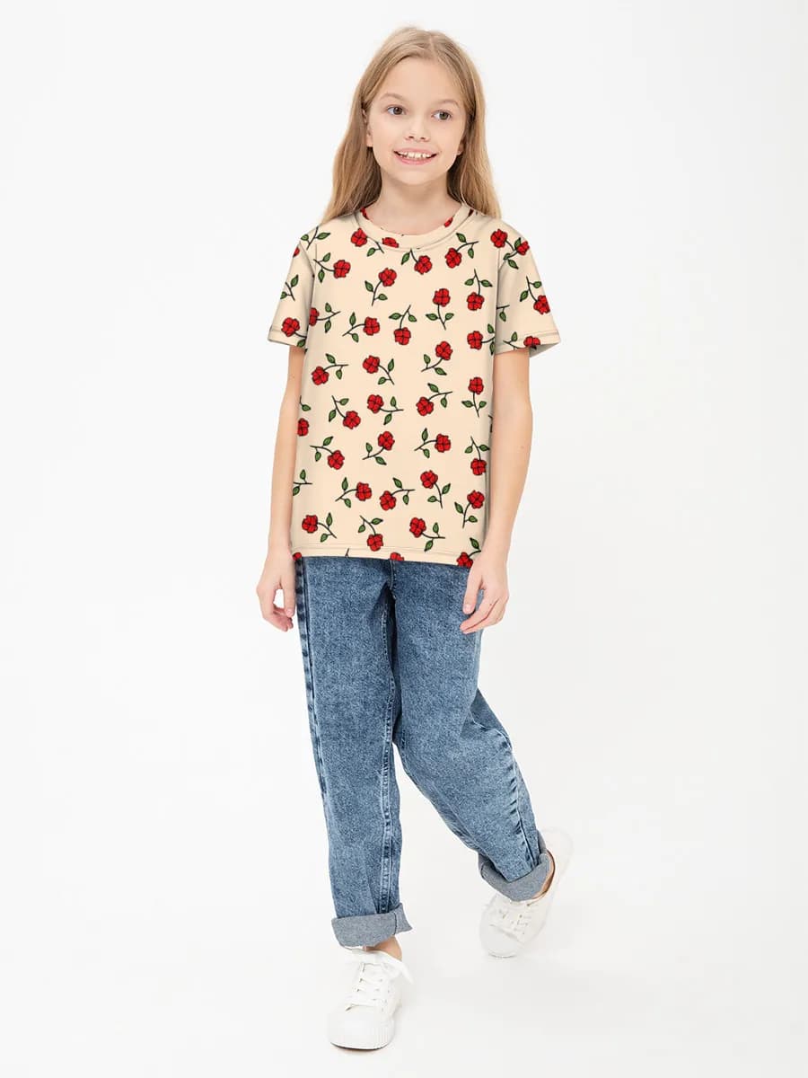 T-shirt coton basique fille