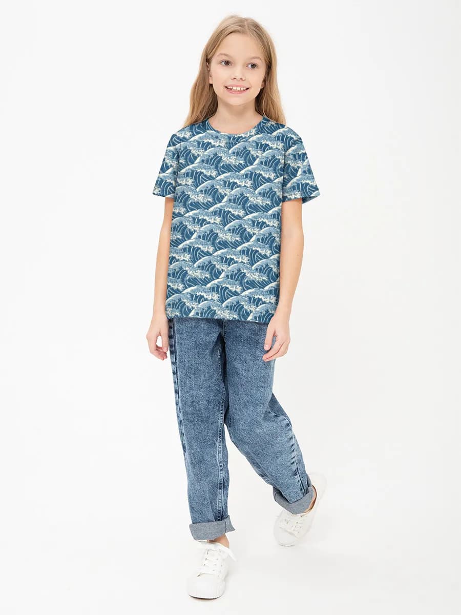 Camiseta Básica de Algodón Niña
