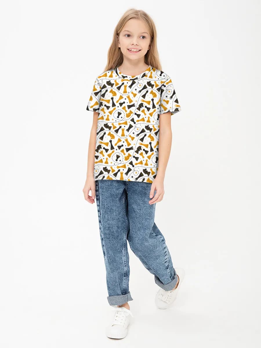 Camiseta Básica de Algodón Niña