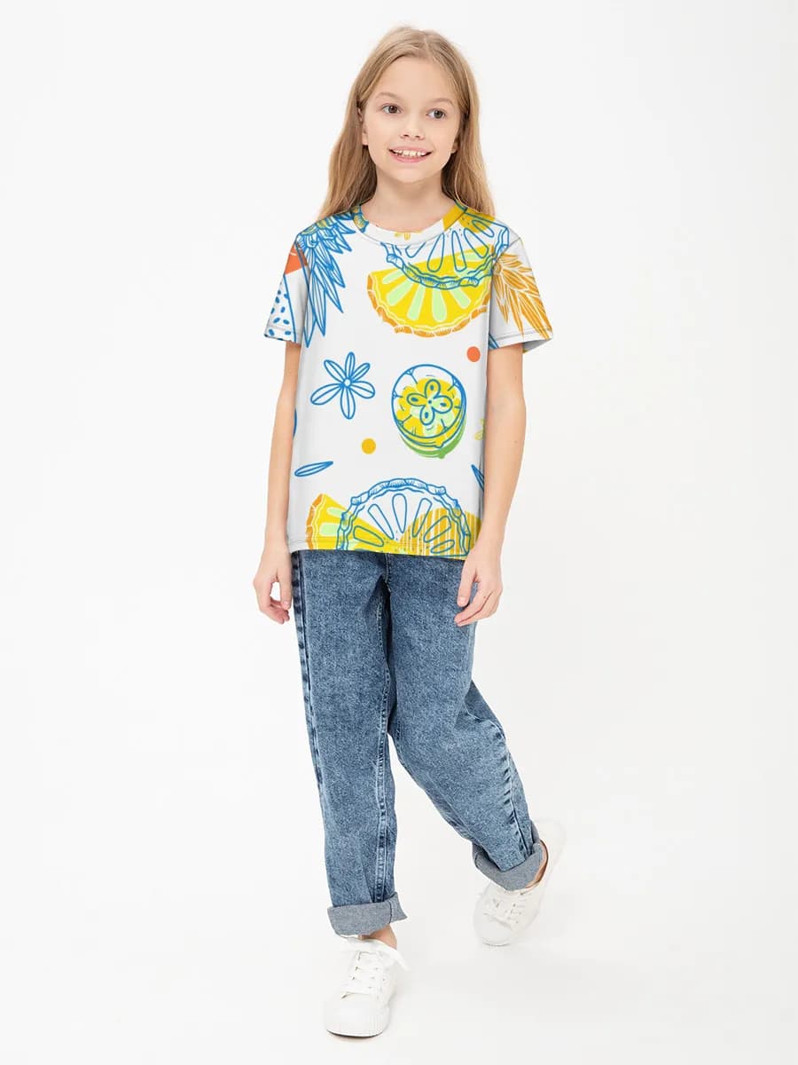 T-shirt coton basique fille
