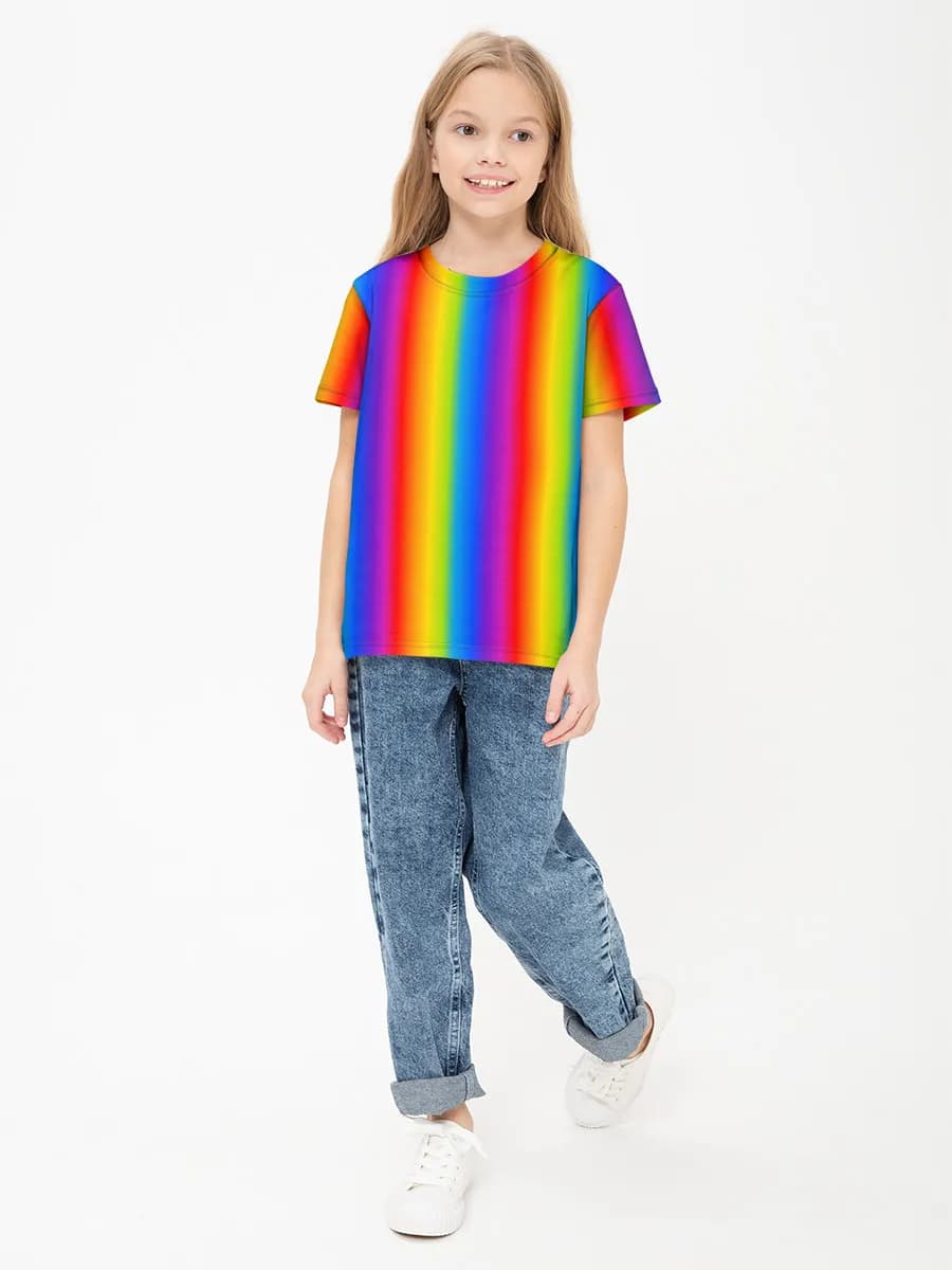 Camiseta Básica de Algodón Niña