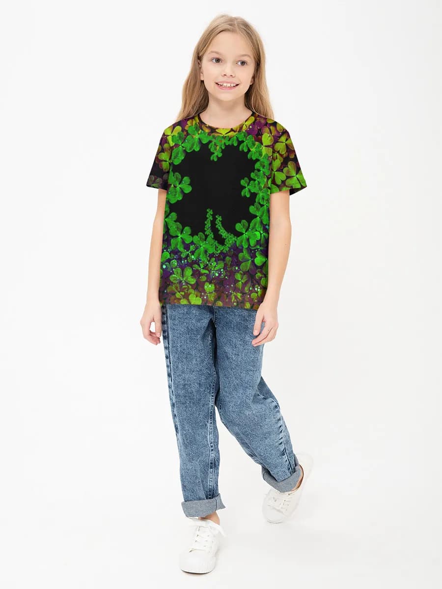 Basic Baumwoll-T-Shirt Mädchen