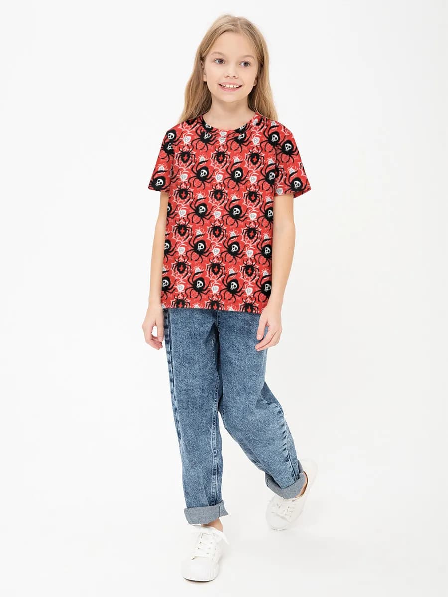 Basic Baumwoll-T-Shirt Mädchen