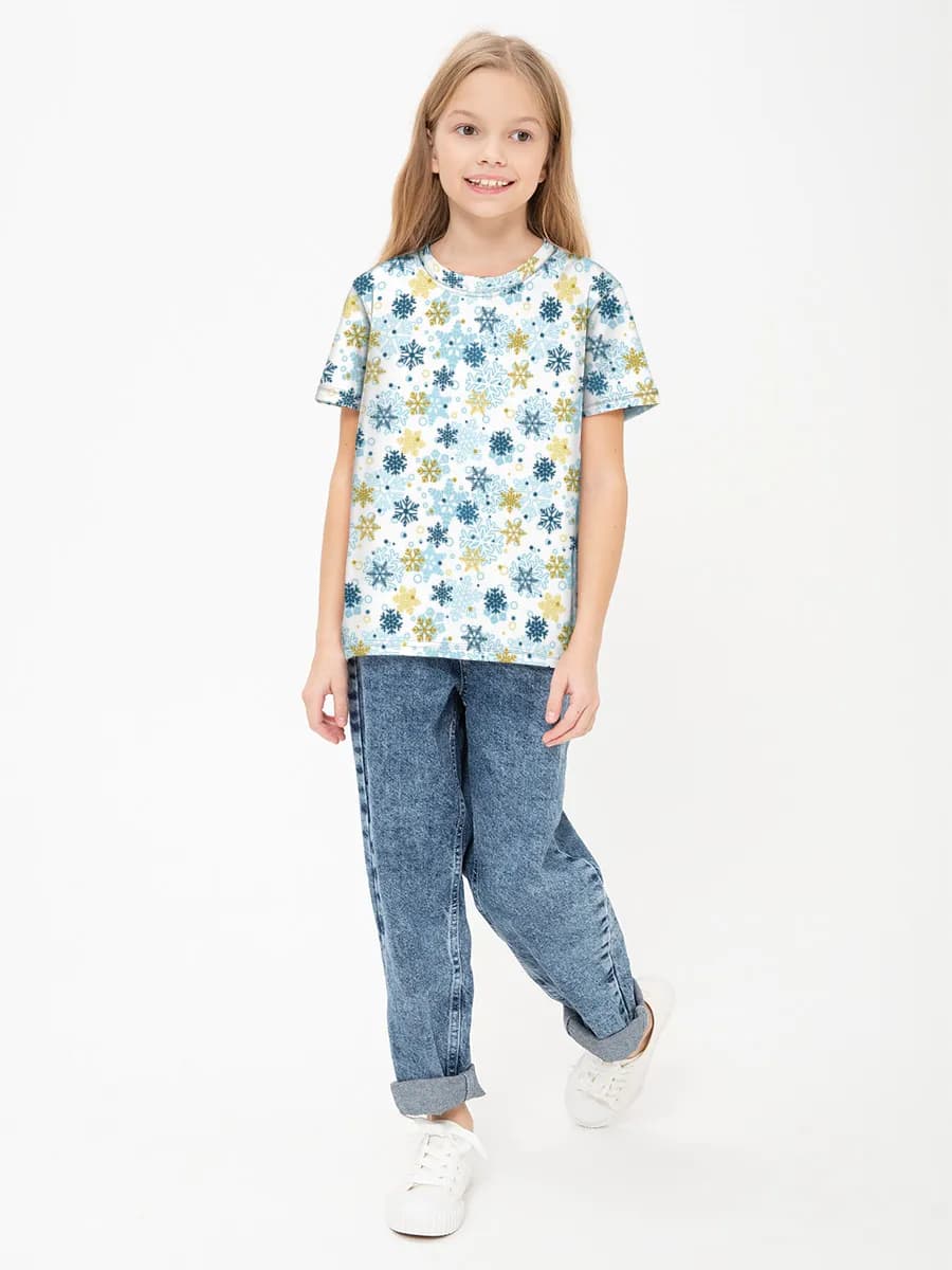 女の子 ベーシック コットンTシャツ