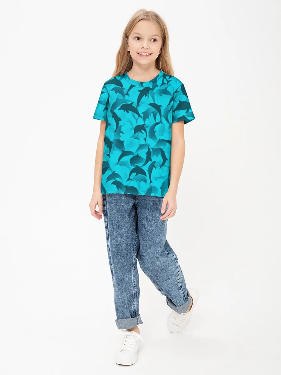 Camiseta Básica de Algodón Niña