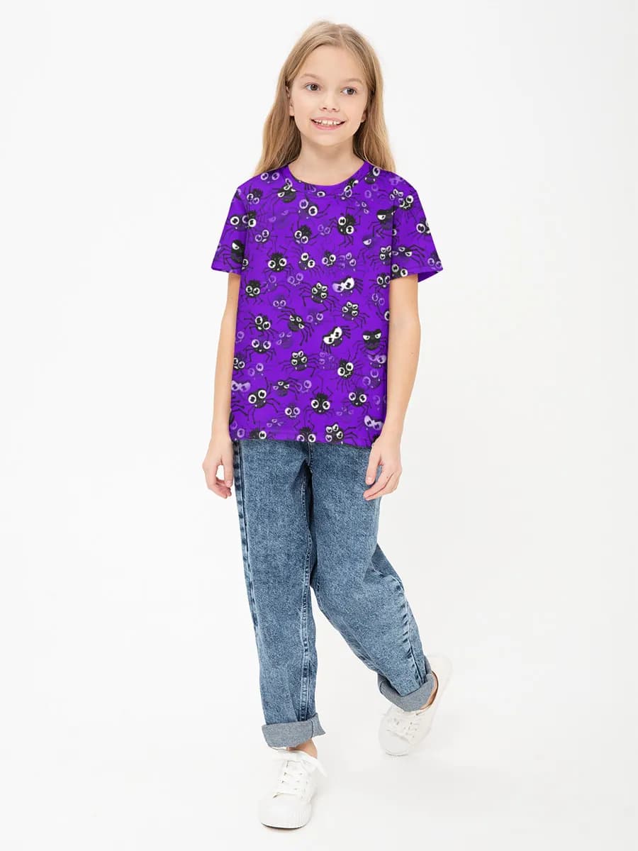 Basic Baumwoll-T-Shirt Mädchen