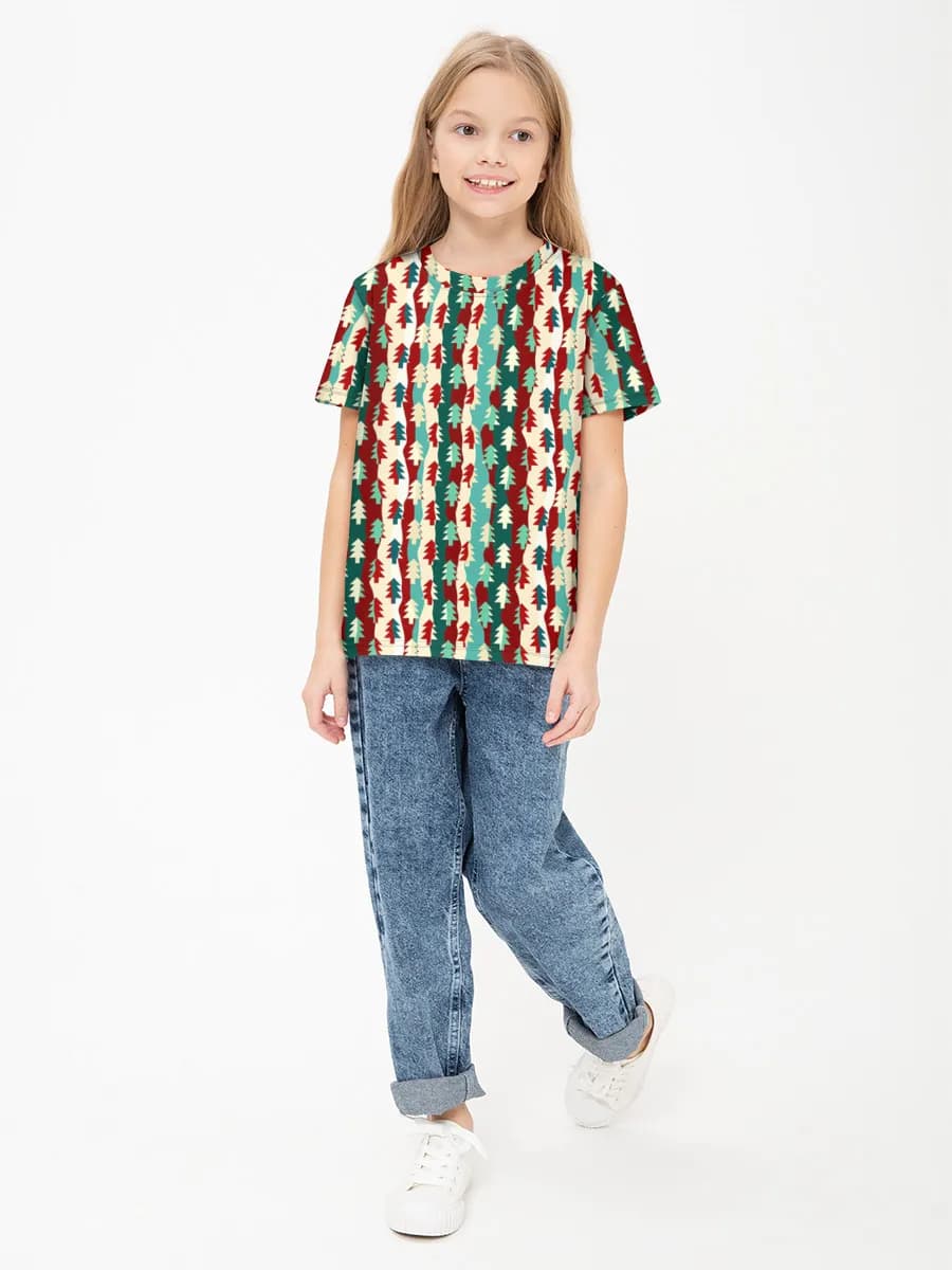 Camiseta Básica de Algodón Niña