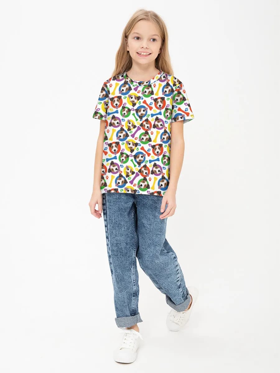 Camiseta Básica de Algodón Niña