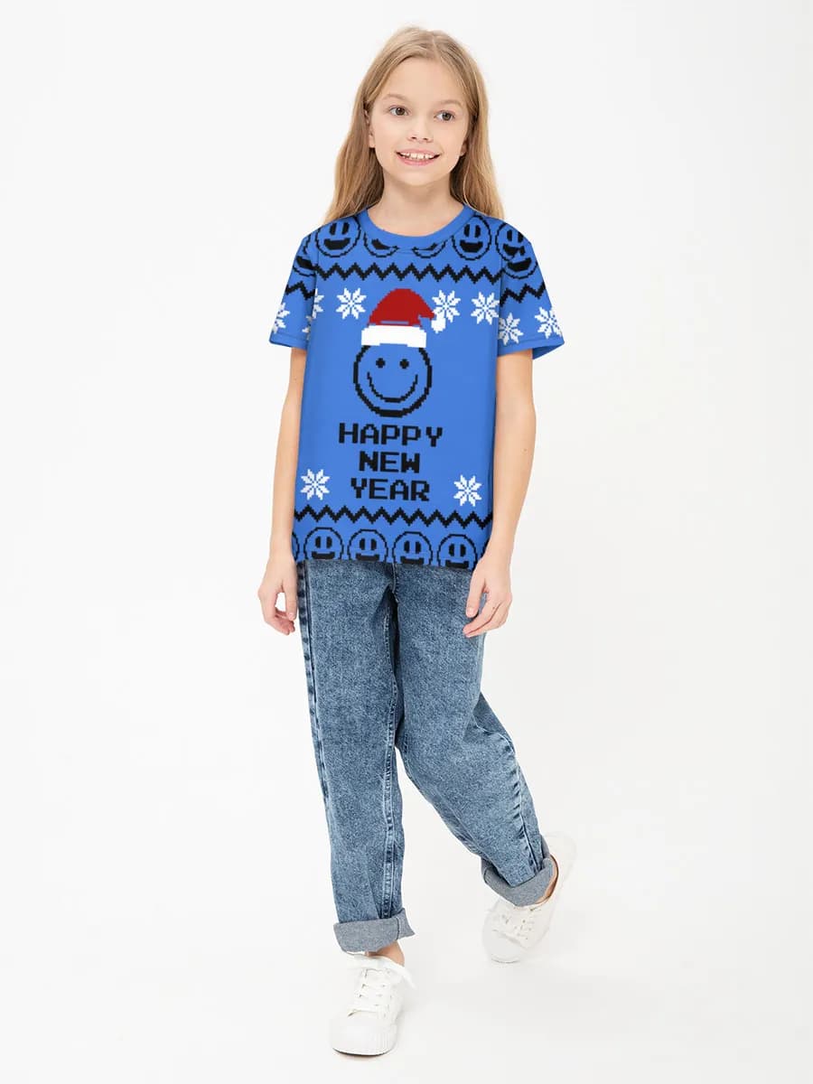 Basic Baumwoll-T-Shirt Mädchen