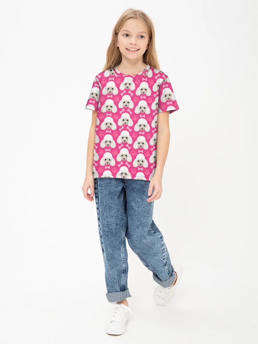 Basic Baumwoll-T-Shirt Mädchen