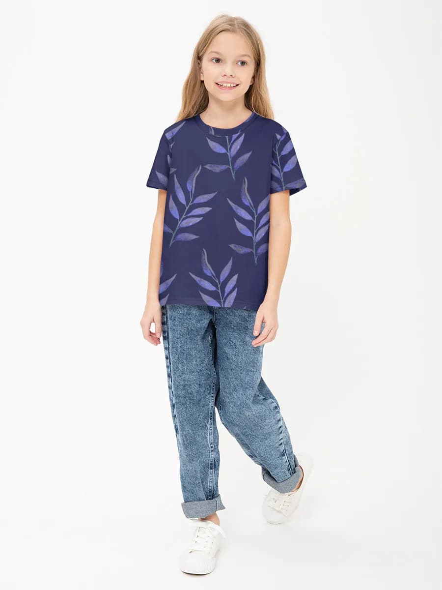 Basic Baumwoll-T-Shirt Mädchen