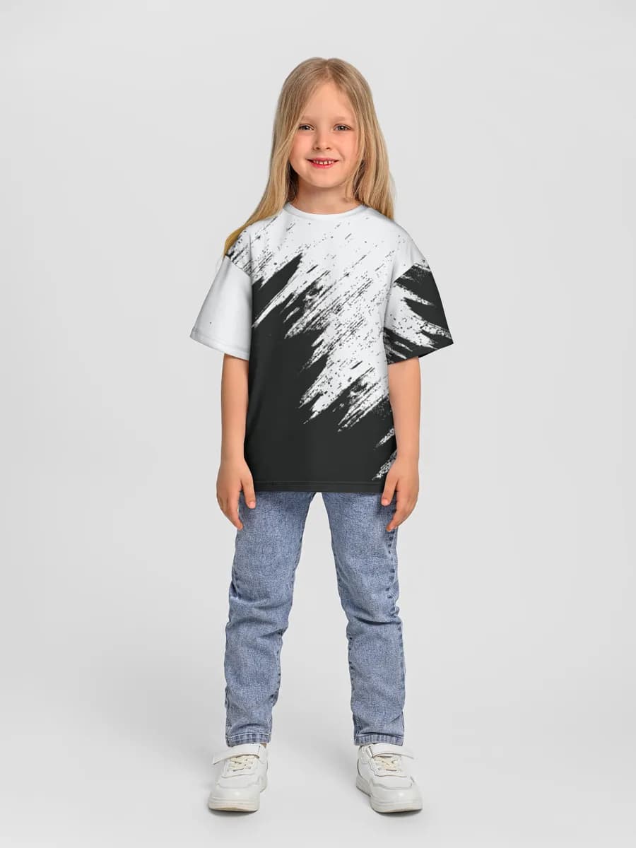 Camiseta Oversize de Algodón Niña