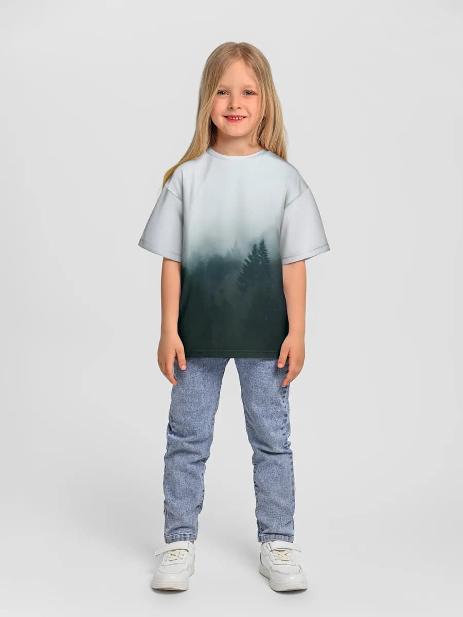 Oversized Baumwoll-T-Shirt Mädchen