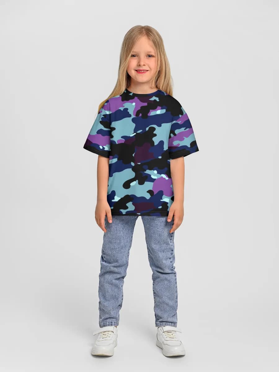 Oversized Baumwoll-T-Shirt Mädchen