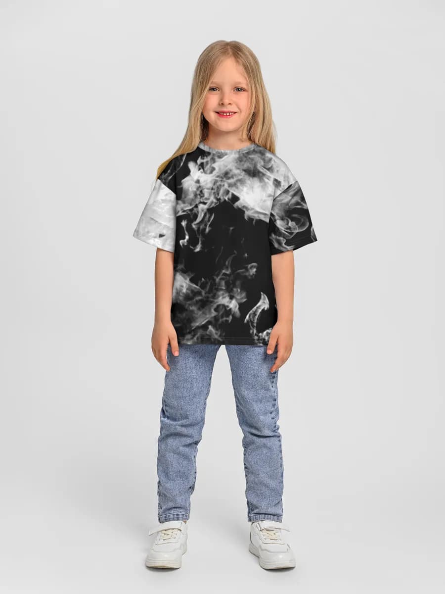 Camiseta Oversize de Algodón Niña