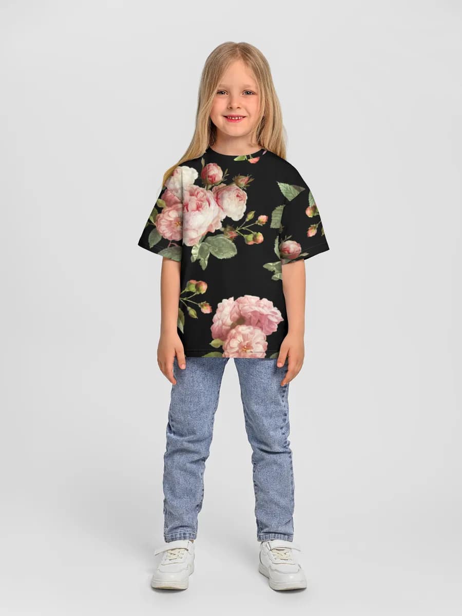 Oversized Baumwoll-T-Shirt Mädchen