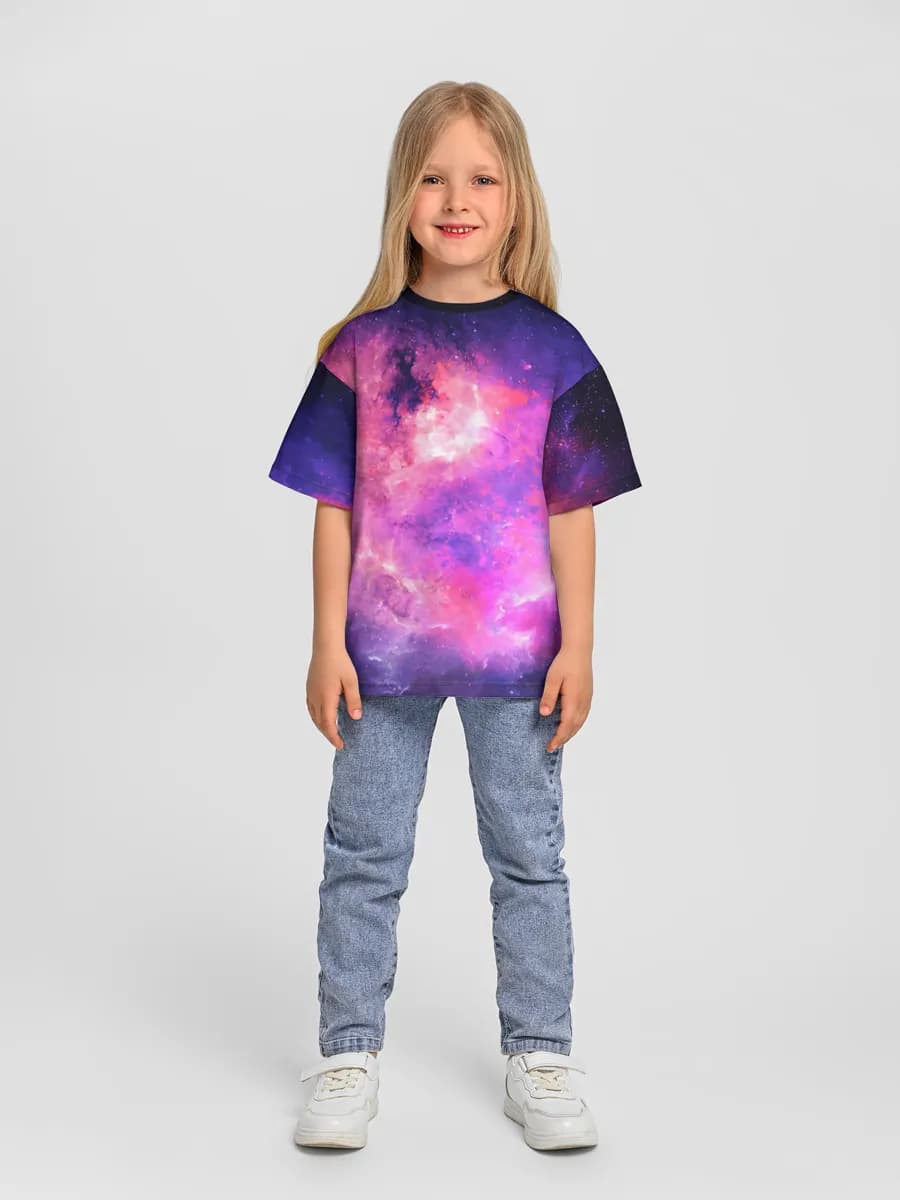 Oversized Baumwoll-T-Shirt Mädchen