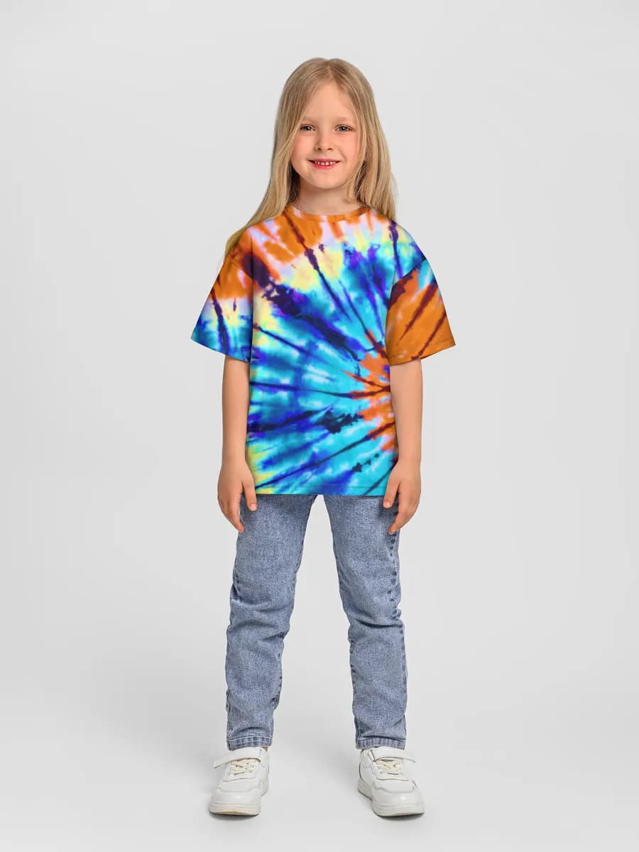 Oversized Baumwoll-T-Shirt Mädchen
