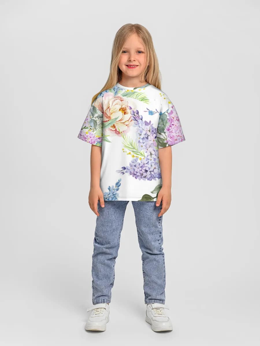 Camiseta Oversize de Algodón Niña