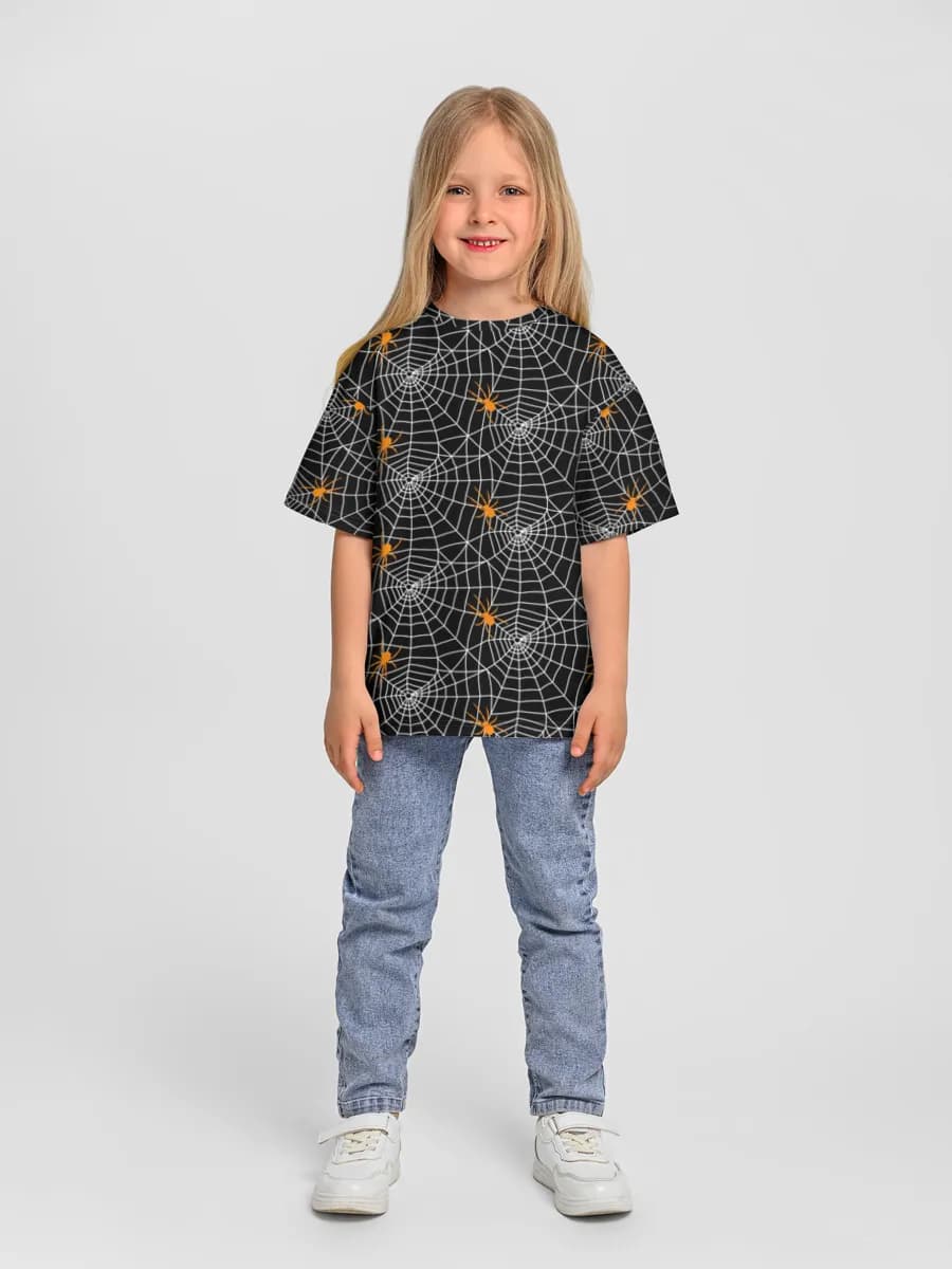 Oversized Baumwoll-T-Shirt Mädchen