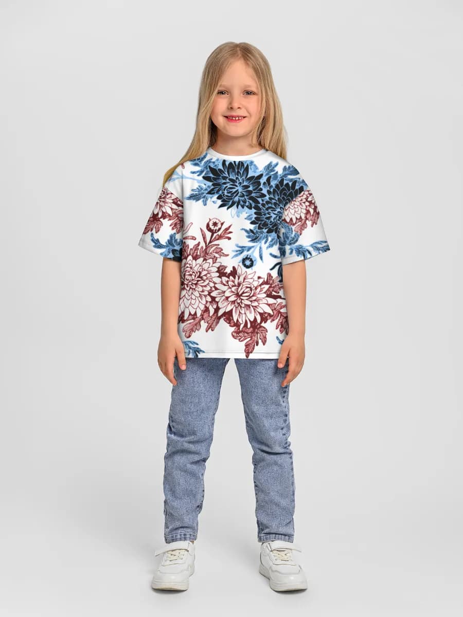 Oversized Baumwoll-T-Shirt Mädchen
