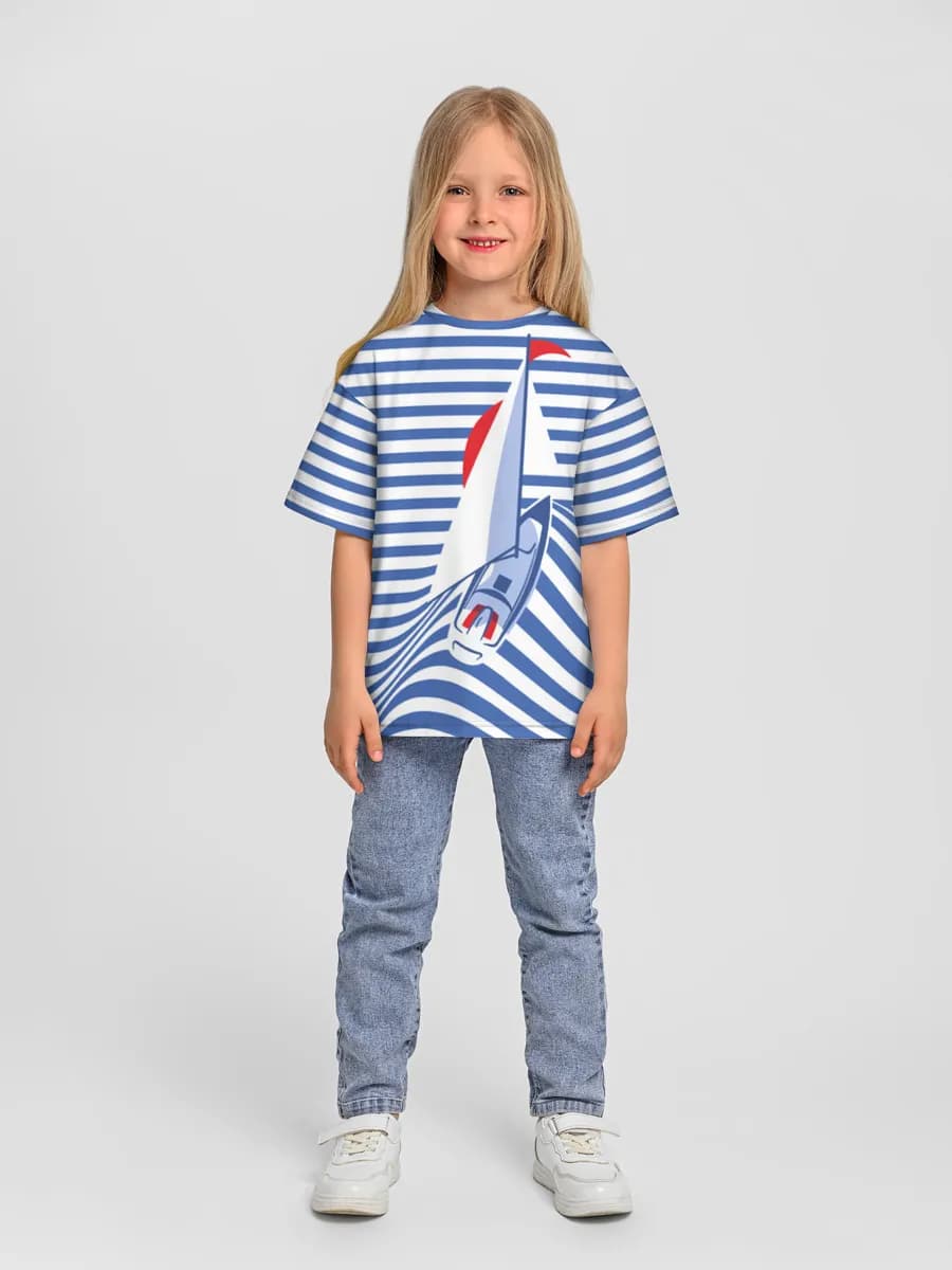 Camiseta Oversize de Algodón Niña