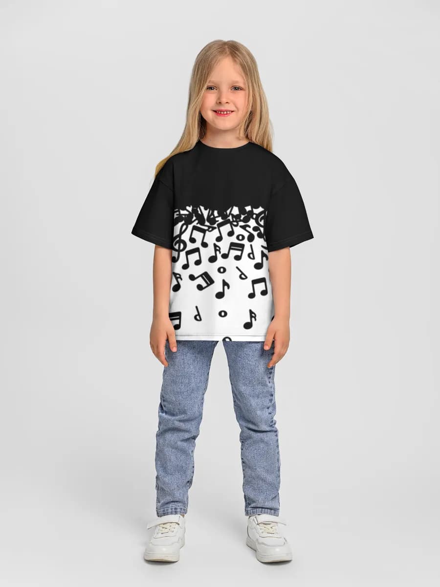 女の子 ビッグシルエット コットンTシャツ