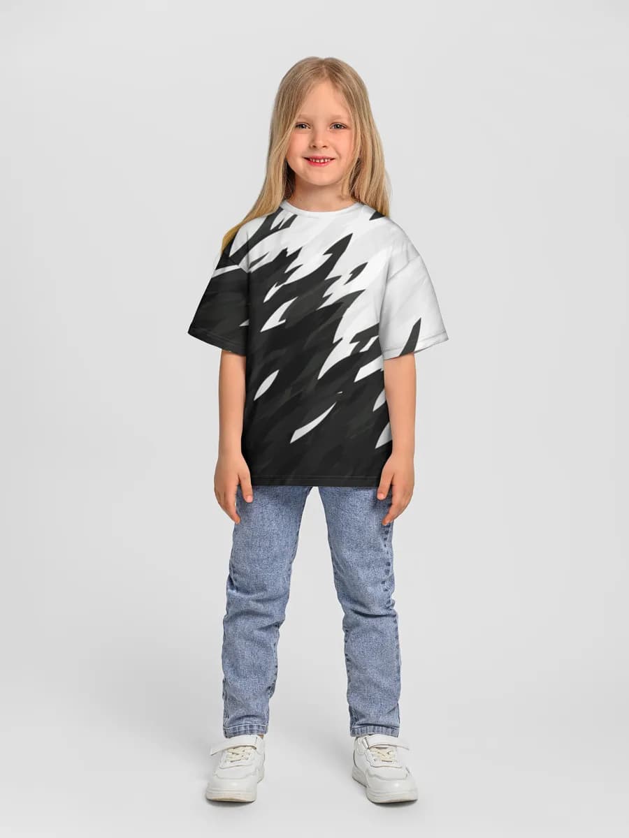 Oversized Baumwoll-T-Shirt Mädchen