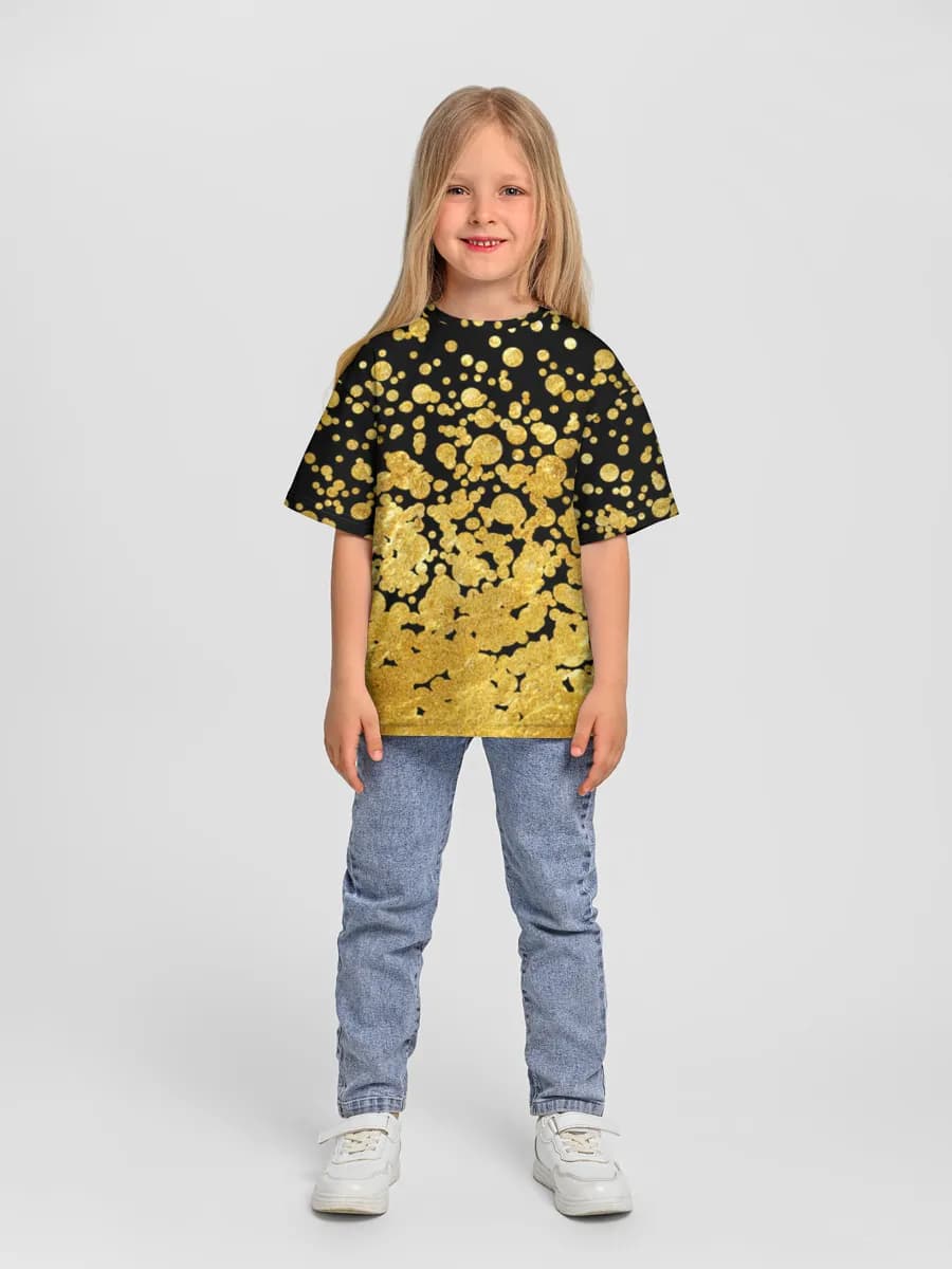 Oversized Baumwoll-T-Shirt Mädchen