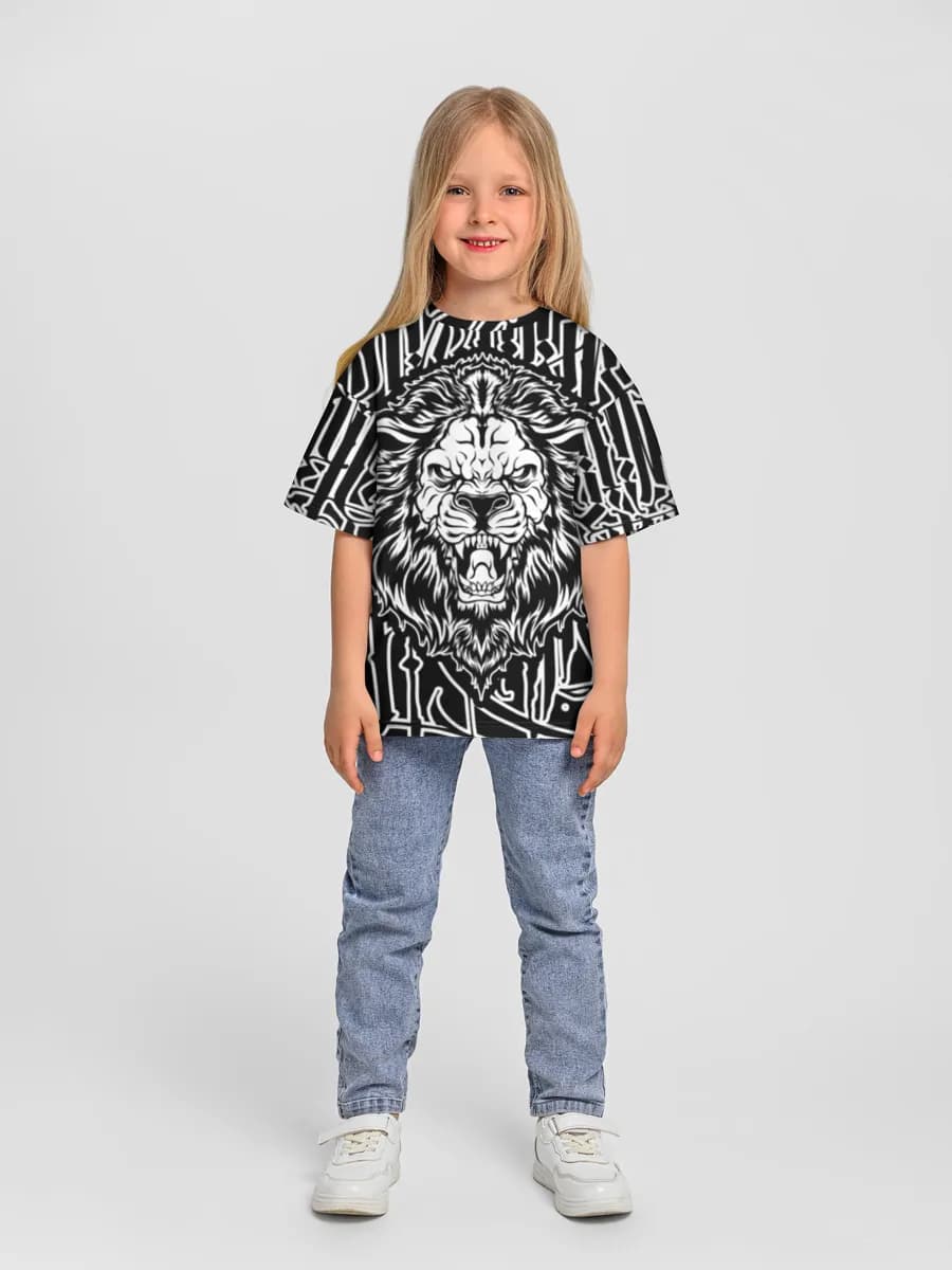 女の子 ビッグシルエット コットンTシャツ
