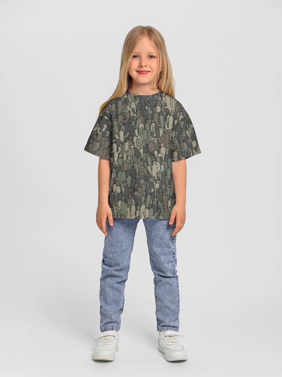 Camiseta Oversize de Algodón Niña