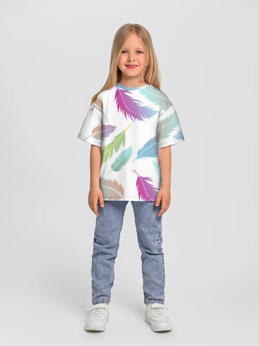 Camiseta Oversize de Algodón Niña