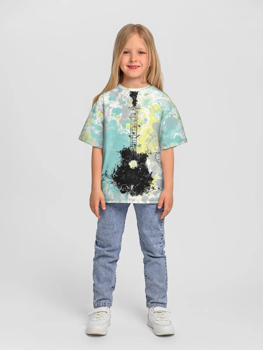 Camiseta Oversize de Algodón Niña