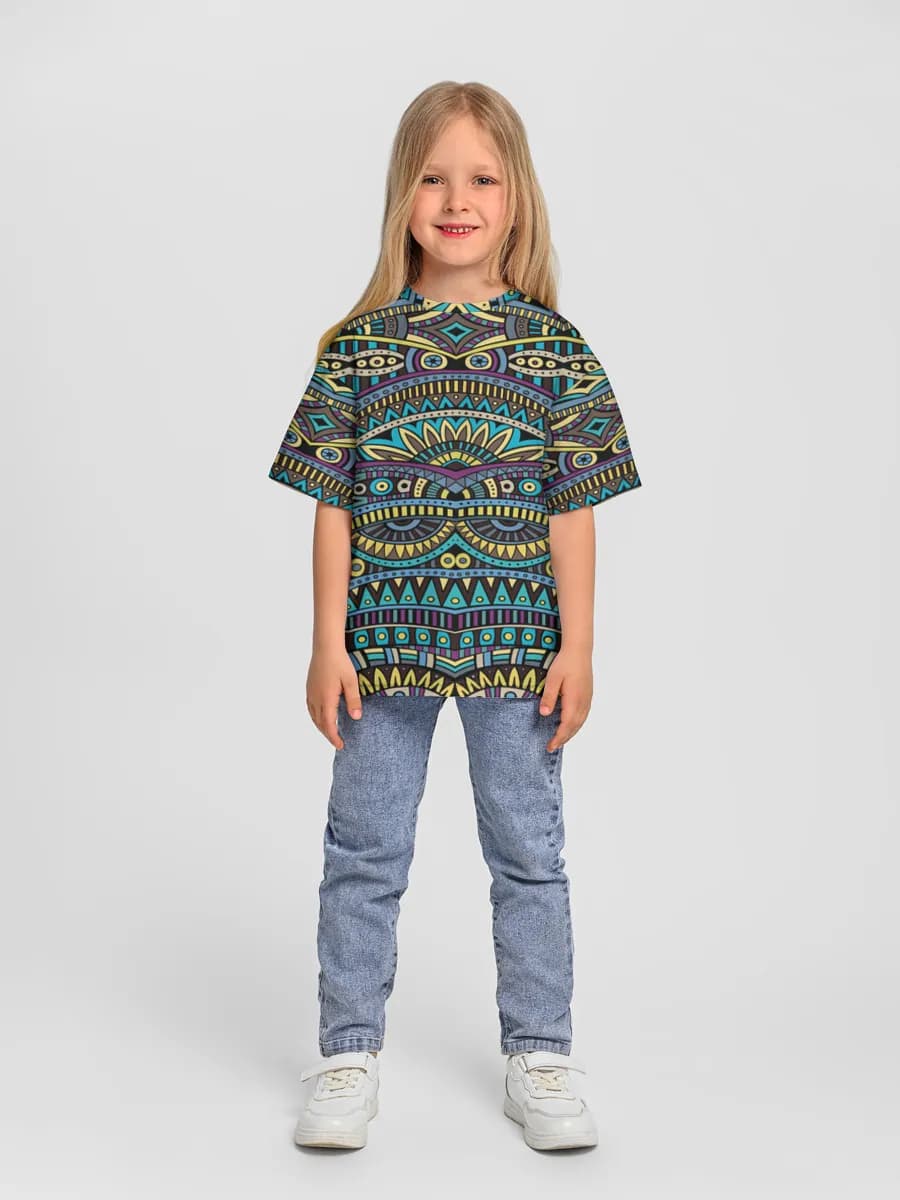 Oversized Baumwoll-T-Shirt Mädchen