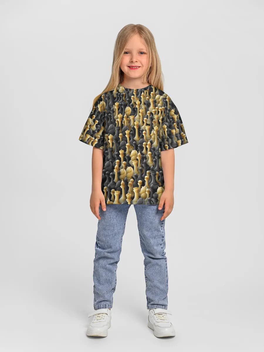 Oversized Baumwoll-T-Shirt Mädchen