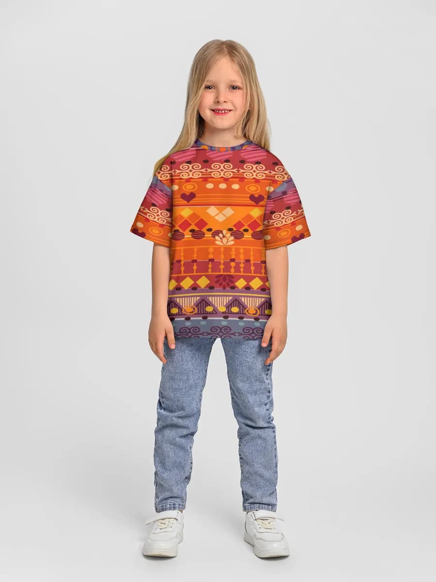 Oversized Baumwoll-T-Shirt Mädchen