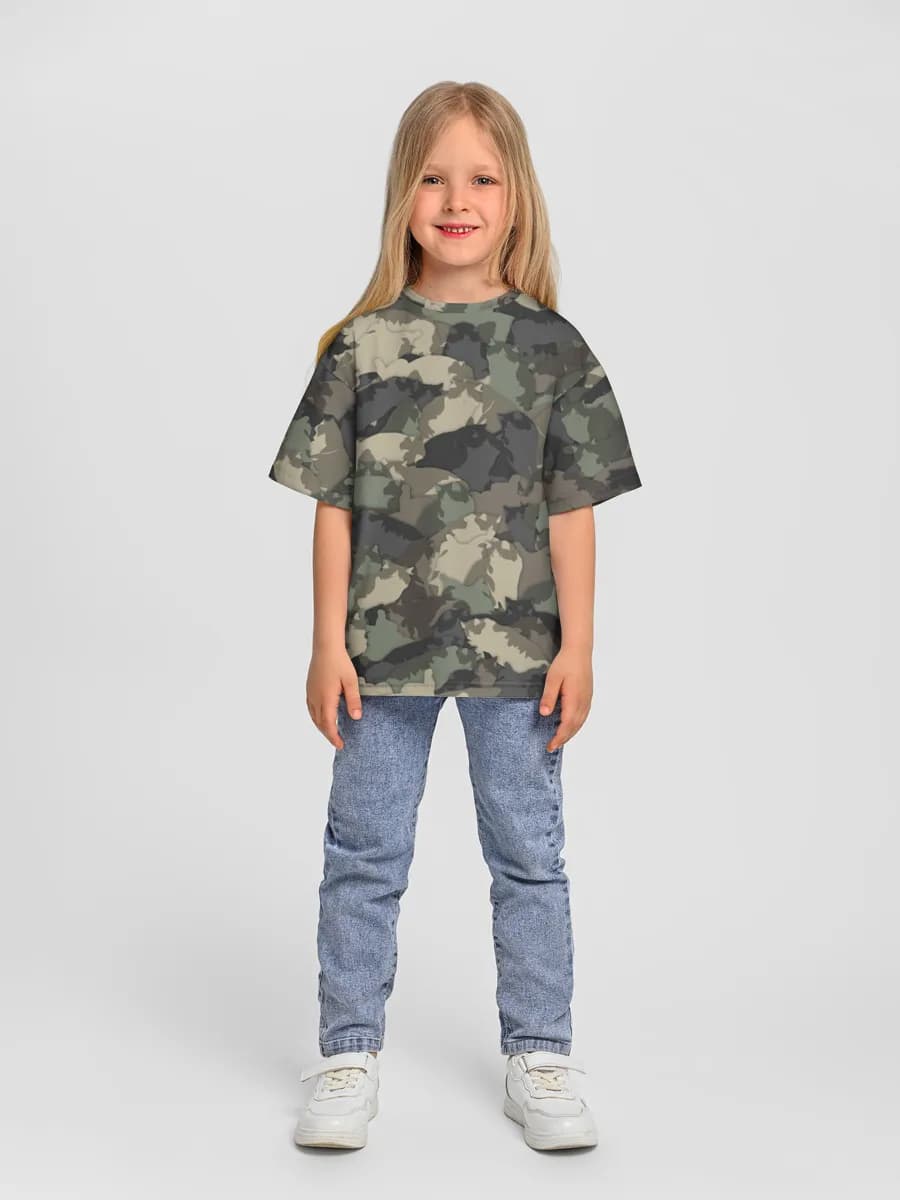 女の子 ビッグシルエット コットンTシャツ