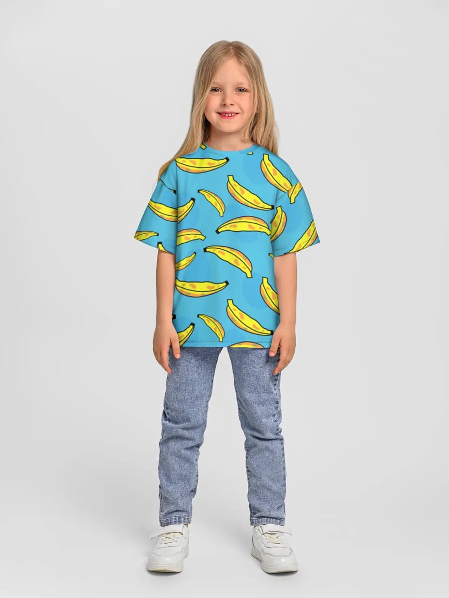Camiseta Oversize de Algodón Niña