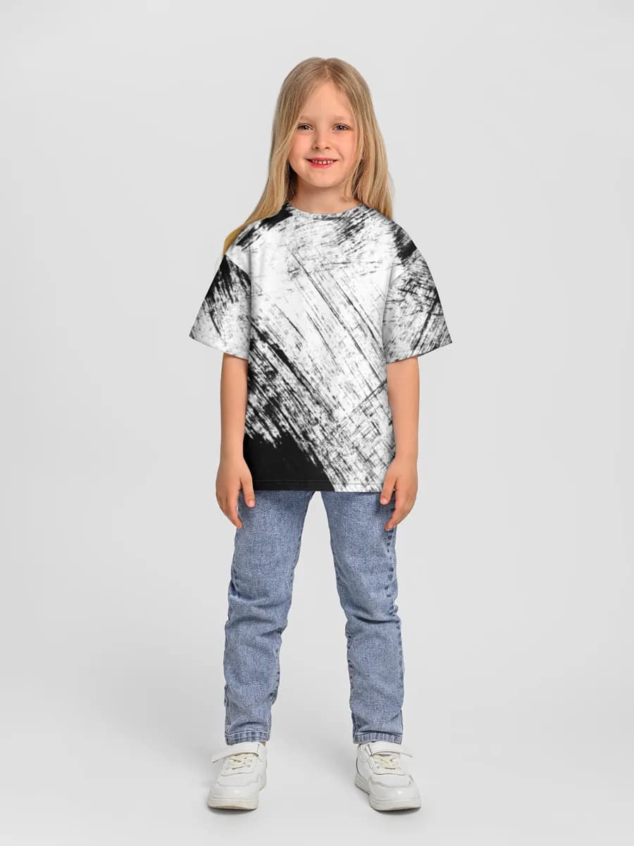 女の子 ビッグシルエット コットンTシャツ