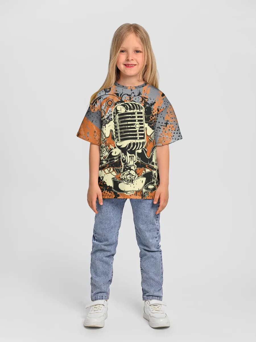 Camiseta Oversize de Algodón Niña