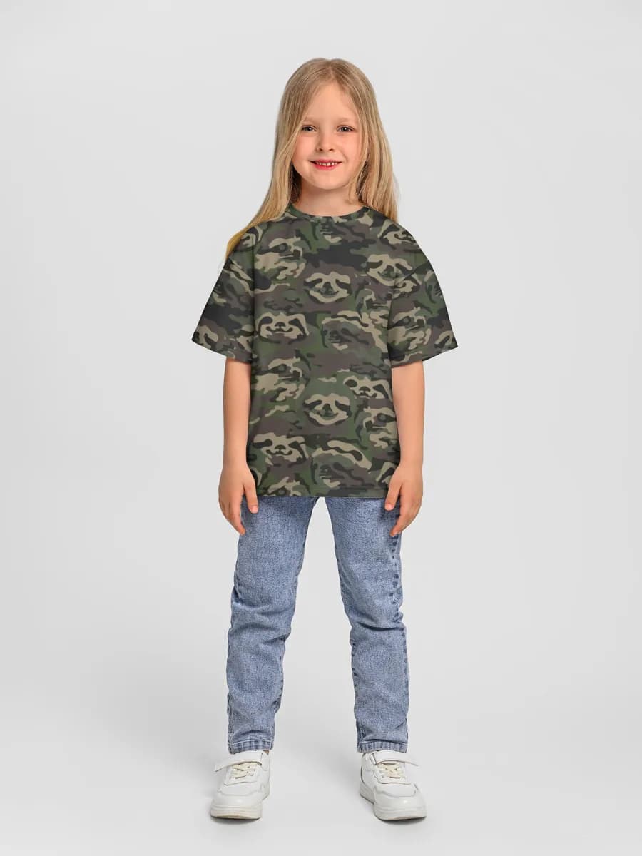 女の子 ビッグシルエット コットンTシャツ