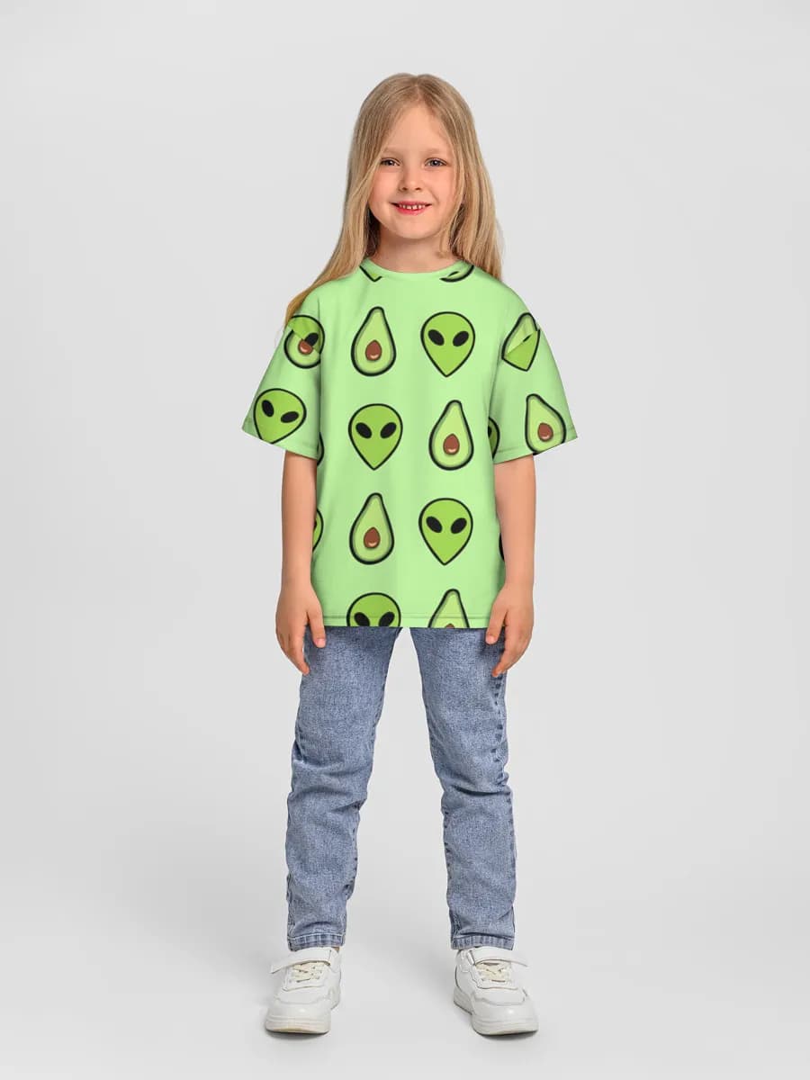 Camiseta Oversize de Algodón Niña