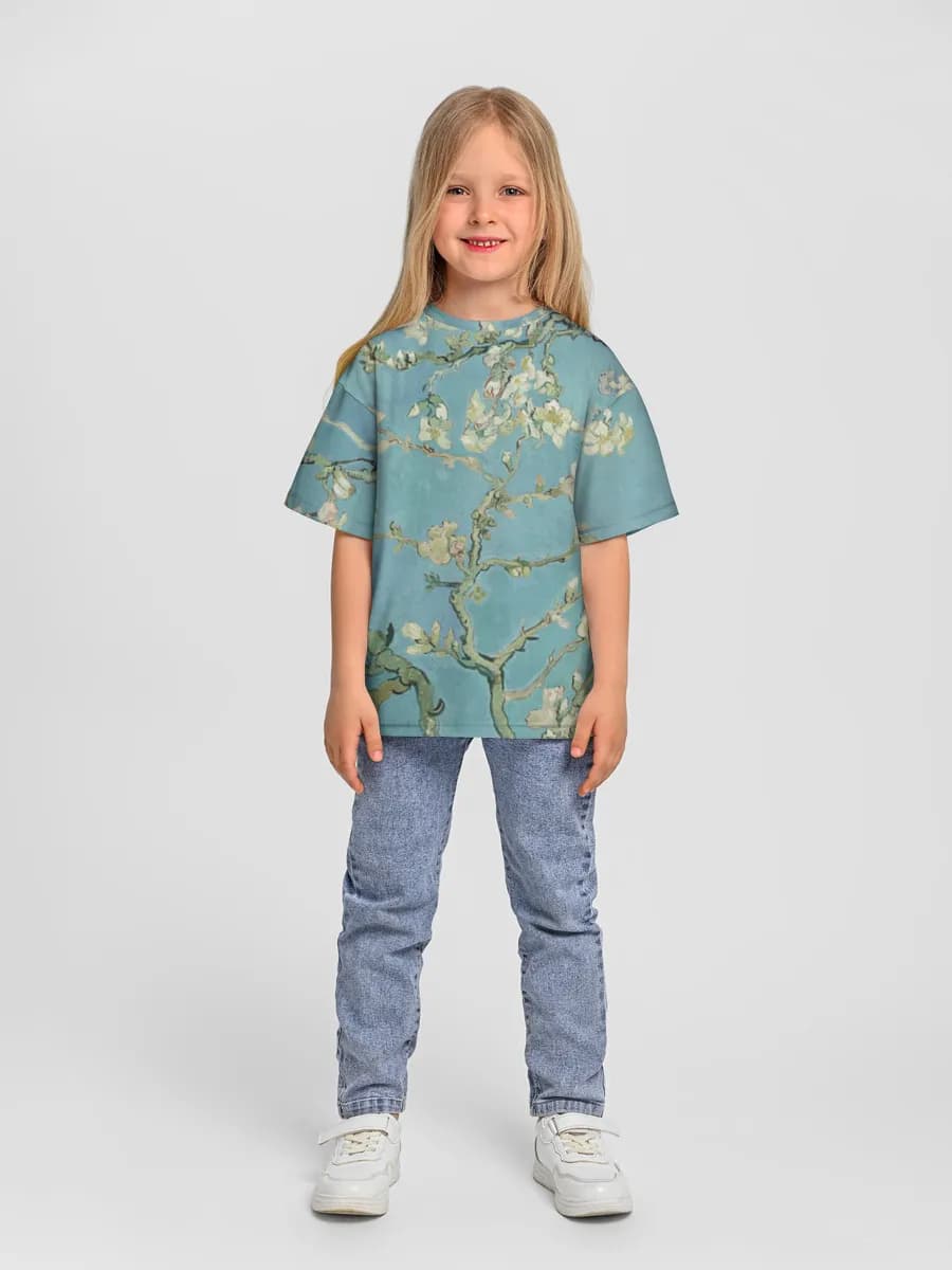 女の子 ビッグシルエット コットンTシャツ