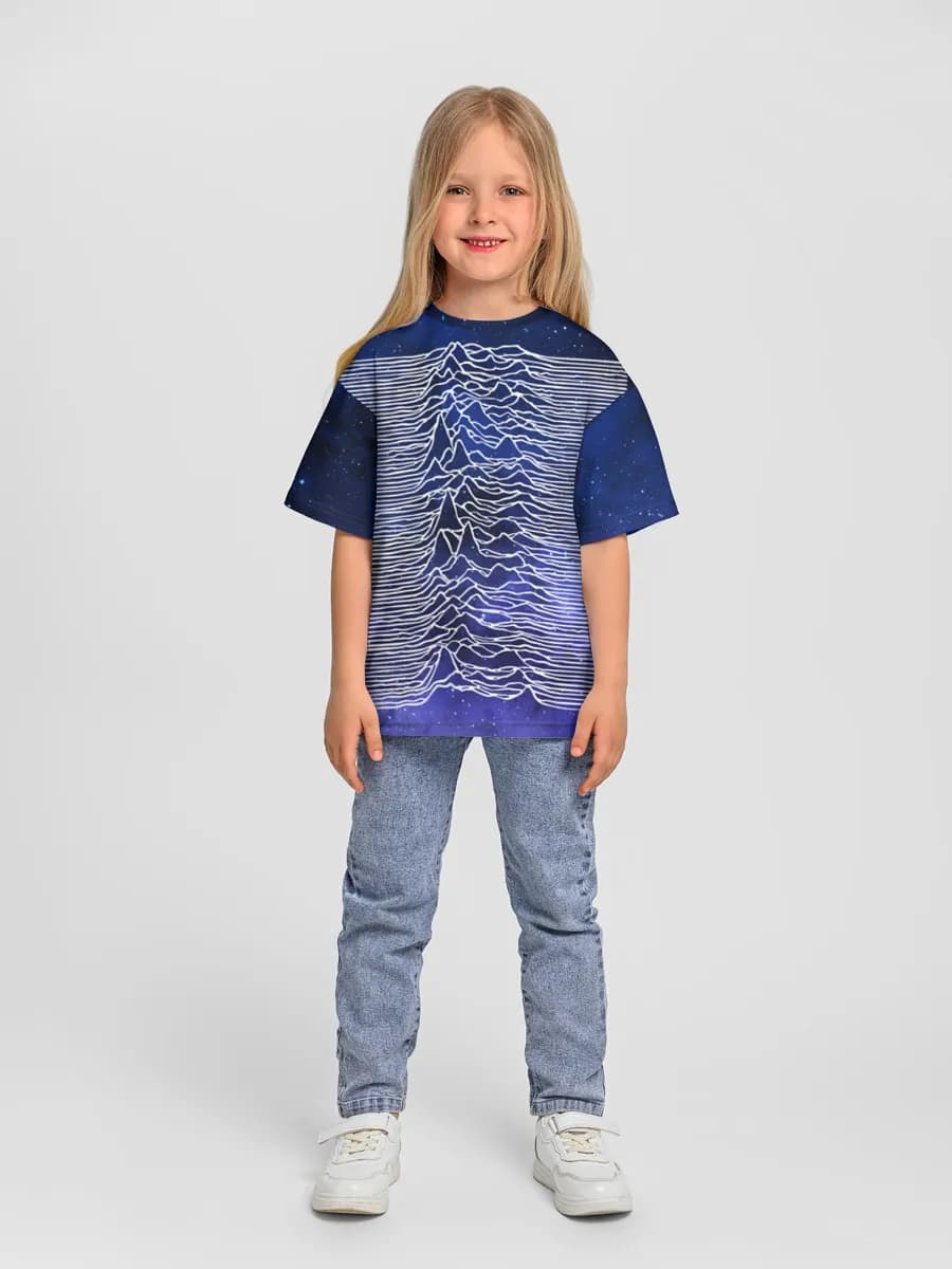 Girls' oversized cotton T-shirt