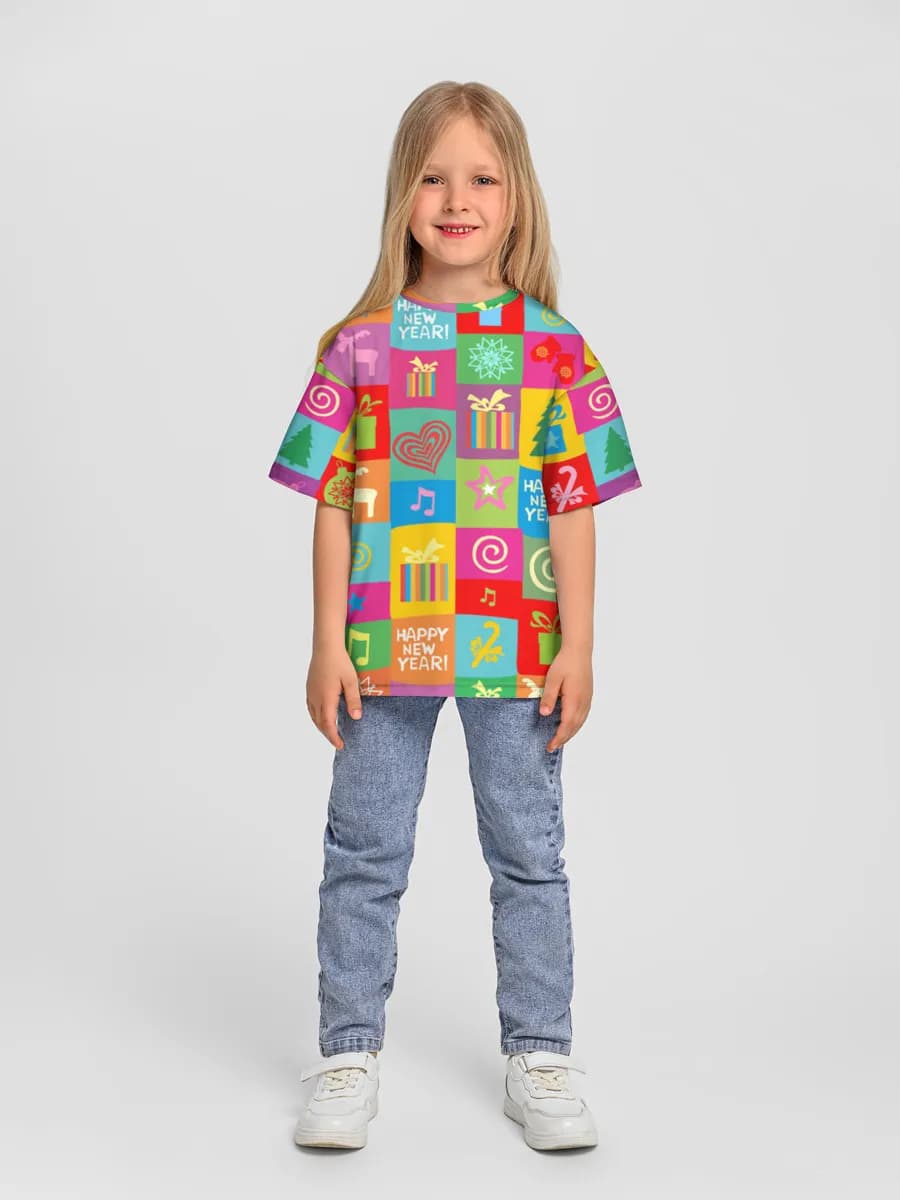 Oversized Baumwoll-T-Shirt Mädchen