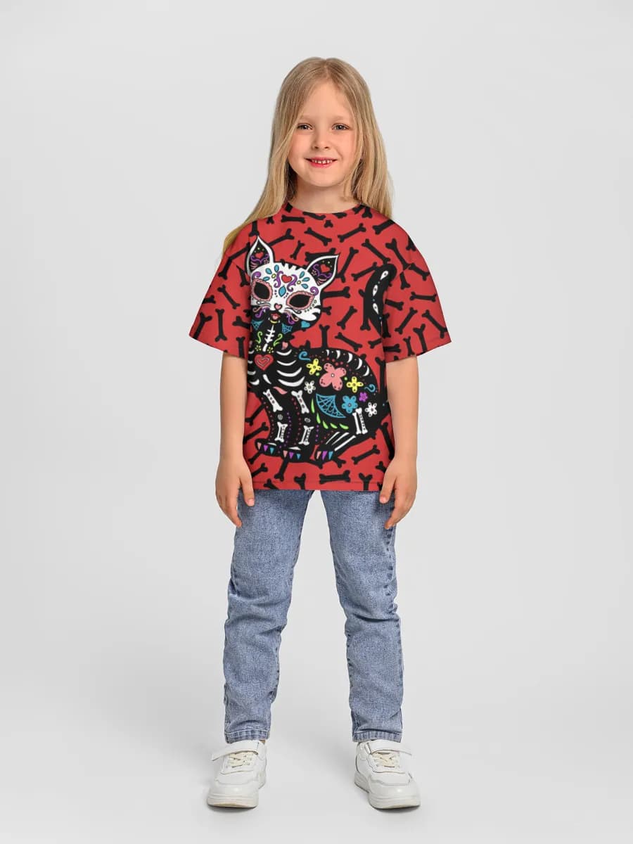 Camiseta Oversize de Algodón Niña