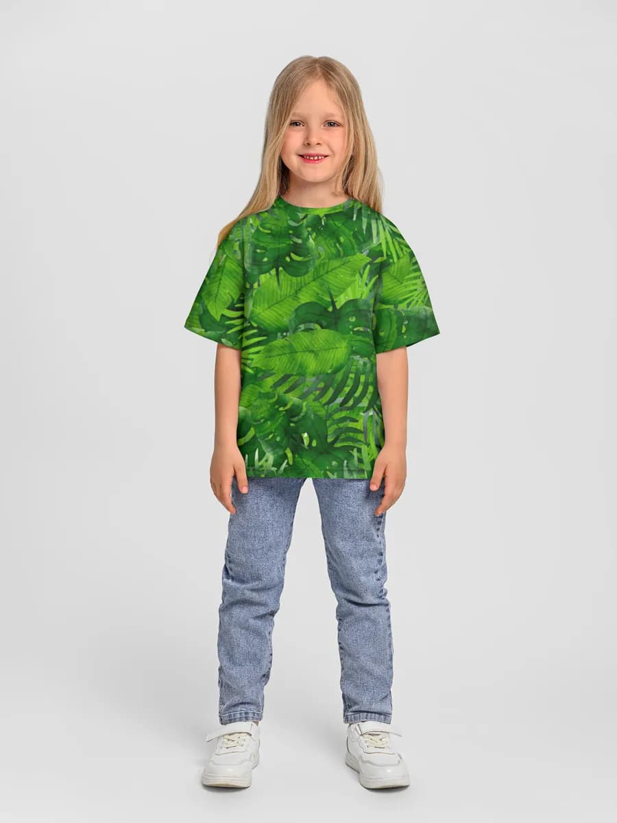Oversized Baumwoll-T-Shirt Mädchen