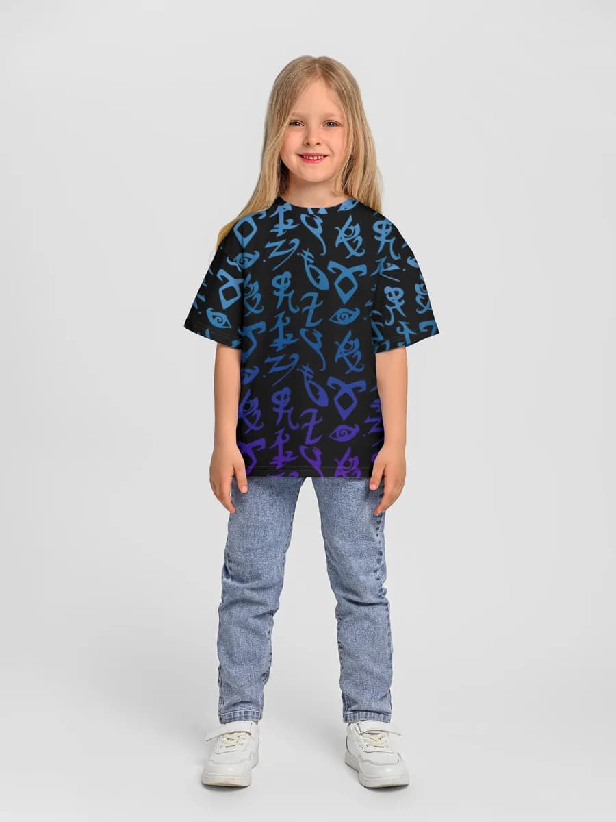Oversized Baumwoll-T-Shirt Mädchen