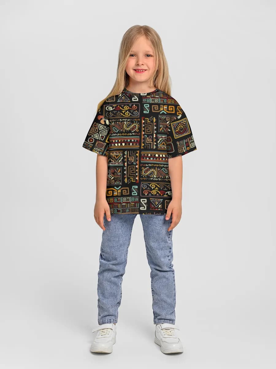 Oversized Baumwoll-T-Shirt Mädchen